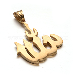 Подвески allah 304 из нержавеющей стали со стразами&nbsp;STAS-M229-19G