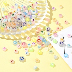 200шт акриловые бусины FACR-FS0001-03