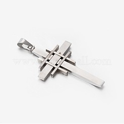 Подвески-кресты из нержавеющей стали 304&nbsp;STAS-M185-55P