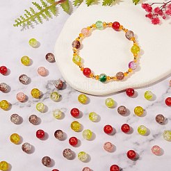 300 шт. 6 цвета окрашенные распылением хрустальные стеклянные бусины CCG-SZ0001-11B