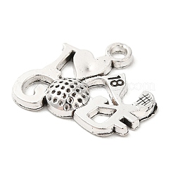 Тибетский стиль сплава цинка подвески TIBEP-R334-322AS-RS