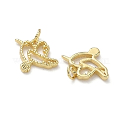 Латунные подвески в виде голубей&nbsp;KK-H256-10G