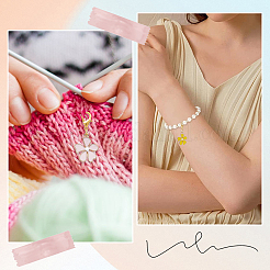 Подвеска в виде цветка из сплава эмали&nbsp;HJEW-SC00060