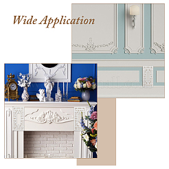 Полая резиновая аппликация с резным деревом&nbsp;AJEW-WH0609-130