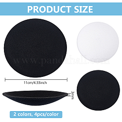 8 шт. 2-х цветная круглая основа для шляпы-чародея из ткани ЭВА для магии шляп AJEW-BC0007-70