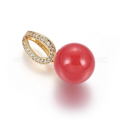 Латунные подвески и серьги с подвесками SJEW-F189-23A-G