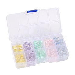 125шт 10 стиля прозрачные акриловые бусины TACR-YW0001-38