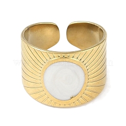 Ионное покрытие (ip) 304 нержавеющая сталь эмаль овальные манжеты пальцы кольца&nbsp;RJEW-L107-080A-G