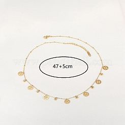 Колье из нержавеющей стали с клевером&nbsp;LS-QC7472-1