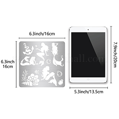 Трафареты для штампов из нержавеющей стали DIY-WH0238-132