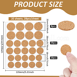 20 лист пробковых этикеток&nbsp;AJEW-BC0009-59