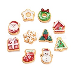 Кабошоны из непрозрачной рождественской смолы CRES-I049-01