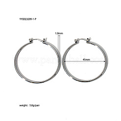 Серьги-кольца из нержавеющей стали 304 SQ4494-2