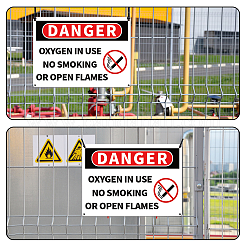 Алюминиевые пустые предупреждающие знаки&nbsp;DIY-GL0003-03B