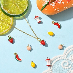 10 шт. 5 стиля подвески из сплава и латуни с эмалью&nbsp;DIY-YW0017-08