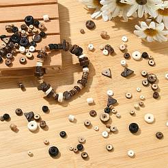 56 г 14 вида натуральных кокосовых бусин-ронделей&nbsp;COCB-CJ0001-01