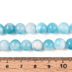 Натуральные окрашенные нити бус из персидского нефрита и драгоценных камней&nbsp;X-G-R271-8mm-XP15