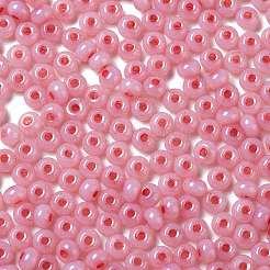 Стеклянные бусины с имитацией нефрита SEED-Z001-A-A12