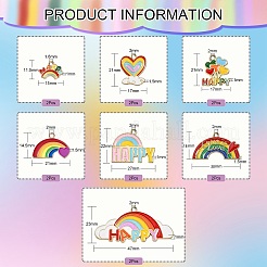 14шт 7 стиля подвески из цинкового сплава с эмалью&nbsp;ENAM-CJ0002-70