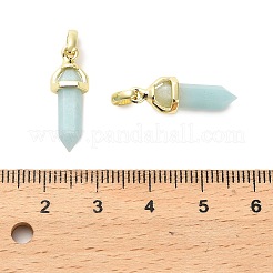 Подвеска с двумя концами из натурального цветка амазонита&nbsp;G-H097-01G-01