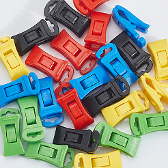 25шт. 5-х цветные пластиковые ветрозащитные клипсы&nbsp;AJEW-CN0004-85