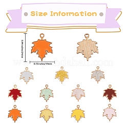 44 шт. 4 стильные осенние подвески из цинкового сплава&nbsp;ENAM-SZ0001-16