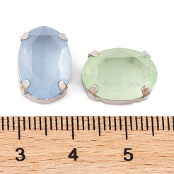 Овал пришиваем стразами GLAA-K069-06A-P