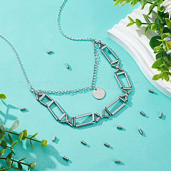 60 шт. трубчатые бусины из нержавеющей стали 304 STAS-UN0053-12