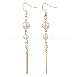 Серьги-подвески в форме палочки круглой формы из нержавеющей стали 304 EJEW-JE06826