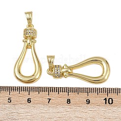 Латунные микро проложить кубического циркония подвески&nbsp;KK-I358-052G