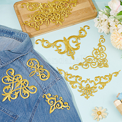 12 шт. 6 стиля полиэстер компьютерная вышивка термоприклеиваемые/пришивные нашивки PATC-GO0001-09