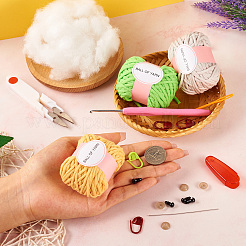 Набор для вязания крючком куклы слона и морской черепахи своими руками DIY-TAC0001-84