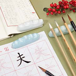 3 шт. 3-х цветный фарфоровый держатель для кистей в форме горы ODIS-PH0001-44