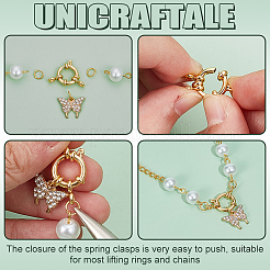 8 шт. 2-х цветные пружинные застежки из нержавеющей стали 304 STAS-UN0022-18