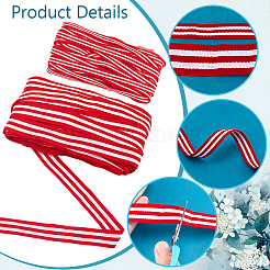 50м 2-х стилистическая полиэстеровая полосатая лента&nbsp;OCOR-PH0004-92