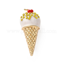 Значки на лацкан рюкзака из сплава мороженого со стразами JEWB-H032-04G