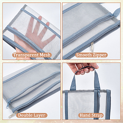 6 шт. 6-цветный нейлоновый сетчатый чехол для ручек AJEW-CP0006-77