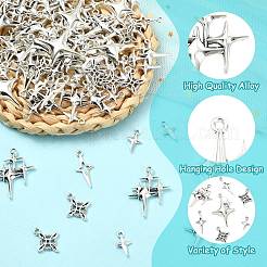 100 шт. 5 стиля полые подвески из сплава в тибетском стиле&nbsp;FIND-CJ0004-41