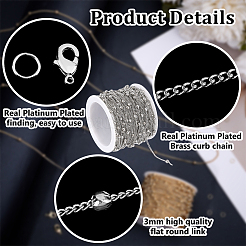 Набор для самостоятельного изготовления латунного браслета-цепочки&nbsp;DIY-BBC0001-87P