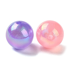 Акриловые бусины с УФ-покрытием и позолоченной пудрой&nbsp;X-PACR-E003-06