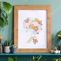 Большие пластиковые многоразовые шаблоны трафаретов для рисования DIY-WH0202-101