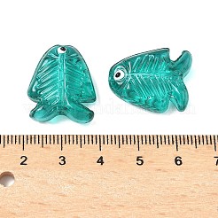 Прозрачные стеклянные эмалевые бусины LAMP-U004-06