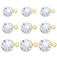 30 шт. фурнитура для сережек-гвоздиков из прозрачного кубического циркония&nbsp;EJEW-BBC0002-09