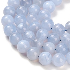 Натуральный голубой кружевной агат бисер нитей&nbsp;G-L634-B02-10mm