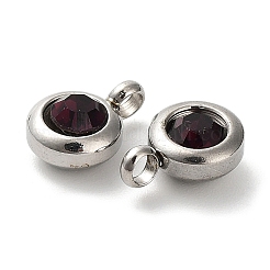 Модные оригинальные цветные подвески из нержавеющей стали марки А со стразами&nbsp;RB-M030-06W