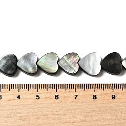 Нити бусин из натуральной черной ракушки для губ BSHE-D300-06A