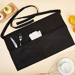 Фартуки для официантов из полиэстера с 3 карманом&nbsp;AJEW-WH20064-38