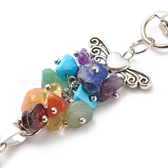 Украшения из драгоценных камней с ангельским кулоном HJEW-JM00718