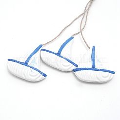 Подвесные украшения из натурального дерева в средиземноморском стиле&nbsp;WOOD-WH0112-22