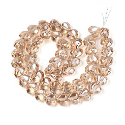 Гальванизируйте прозрачное стекло бисер нитей&nbsp;EGLA-B012-AB13